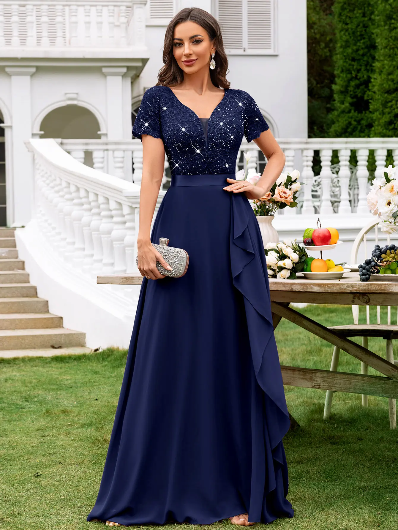 princess polly baby blue dress 31 Best Maternity Bridesmaid Dresses for Pregnant Bridesmaids main image 0