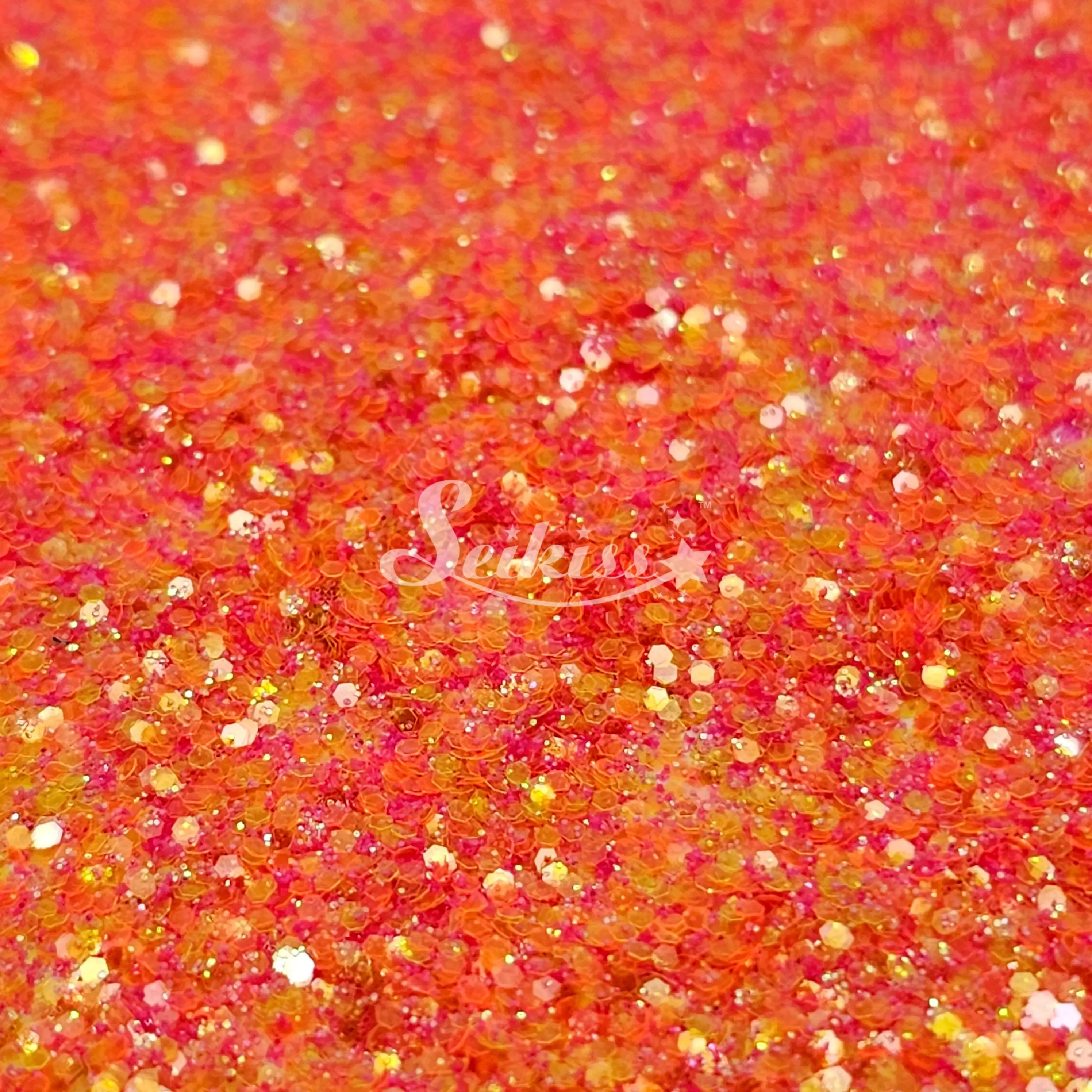 Summer Metallic Small Glitter - Orange Glitter
