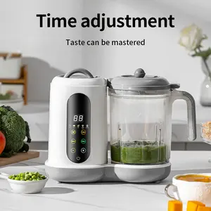 Fully automatic integrated baby food processor, puree maker, silent multi-function blender with timer