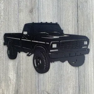 1979 Ford Truck Metal Sign Cutout - '79 Ford Pickup Powder Coated Metal Sign - Nostalgic Design for Car Enthusiasts