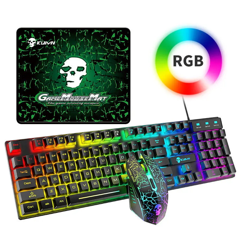 T6RGB Luminous Keyboard And Mouse Set - Kuiying