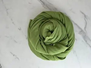 Merino Wool Fabric 225 gsm Wool Knit Fabric By The Yard Stretch Interlock Knit 100% Merino Wool Natural Fabric Sewing- Avocado Green MW054