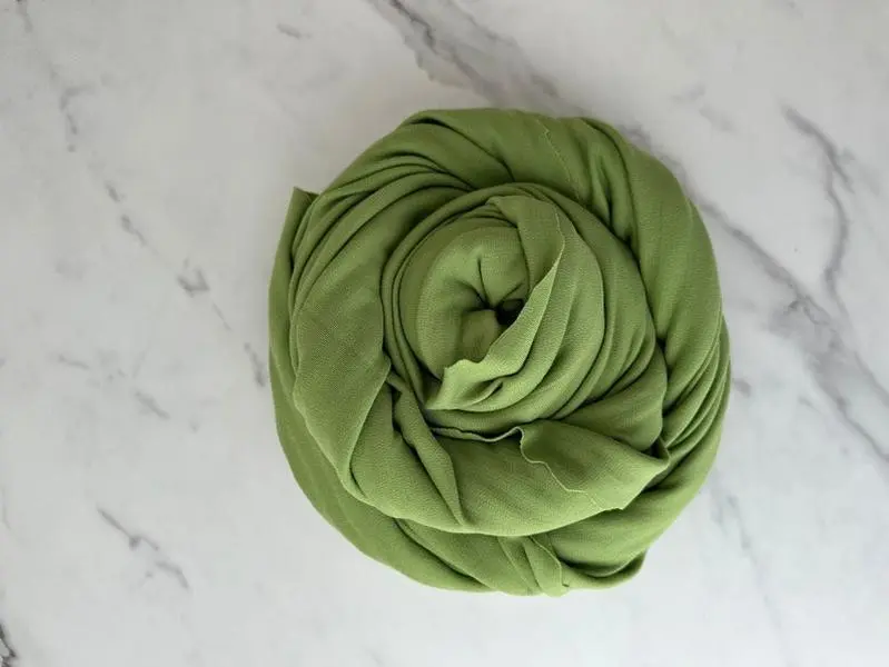 Merino Wool Fabric 225 gsm Wool Knit Fabric By The Yard Stretch Interlock Knit 100% Merino Wool Natural Fabric Sewing- Avocado Green MW054