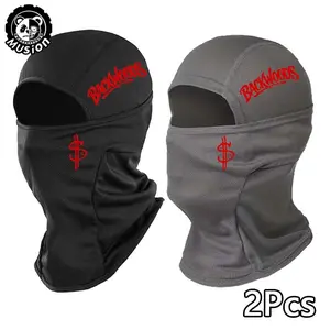 Musion Balaclava Mask Dollar 2pcs Hip Hop Printed Windproof Sunscreen Breathable Polyester Sports Hat Camping Outdoor Hat Balaclava Hats