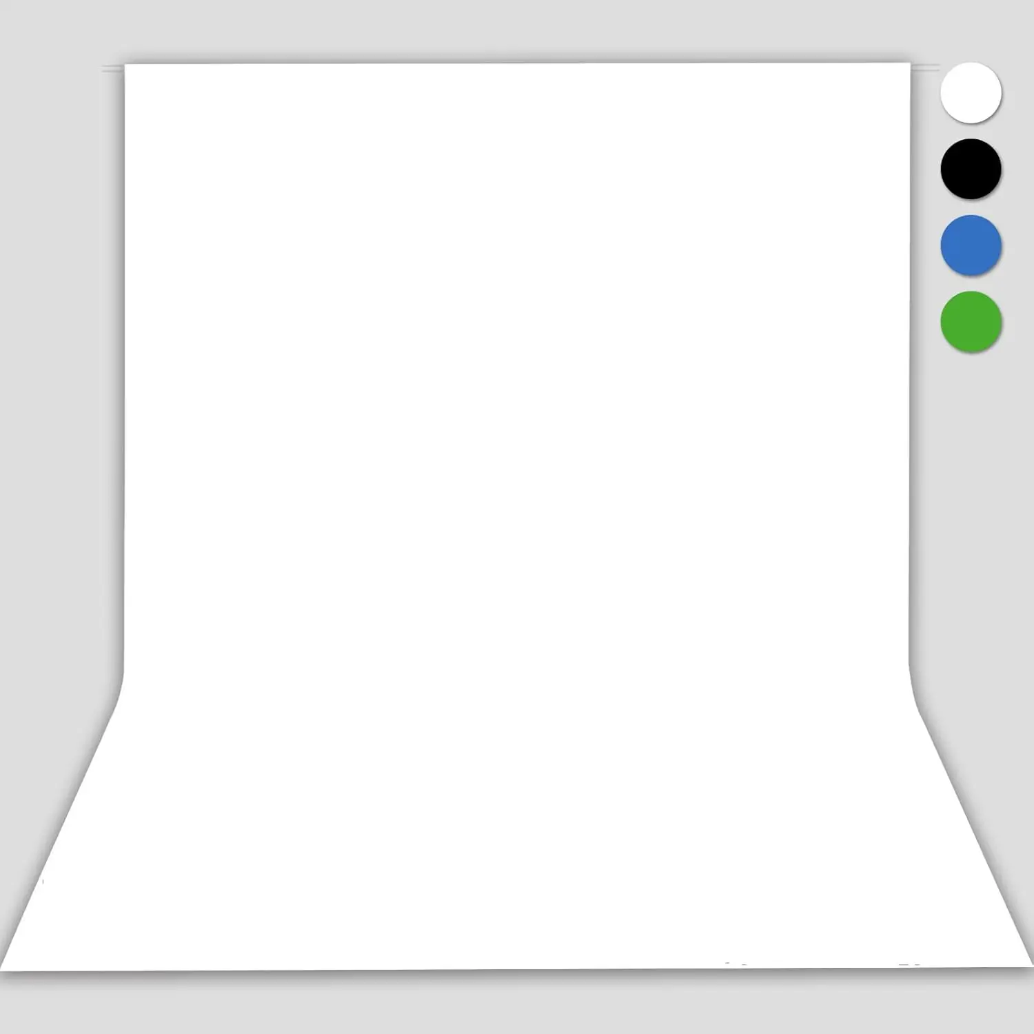 White Backdrop Background for Photography Photo Booth Backdrop for Photoshoot Background Screen Video Recording Parties Curtain 8x10FT