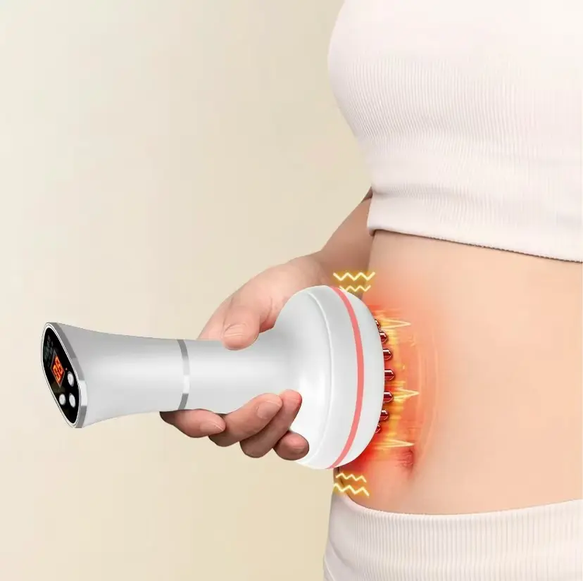 Electric Massager, portable relief Massage Brush with heating, 3000mAh long-lasting battery, full-body care, abdominal, leg, arm massage relaxation tool a body care device suitable for women, the elderly, and athletes, summerwins tired muscle