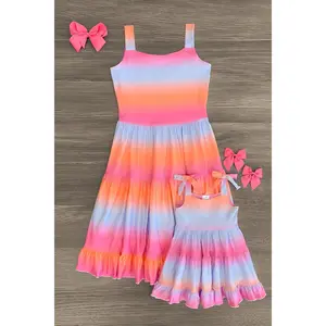 Mom & Me - Sunset Ruffle Tank Dress