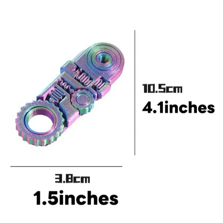 3Pcs Plastic Expanded Sensory Fidget Star with Handle - Unisex Toy with Hypnotizing Visual Effects, Satisfying Sight-Sound, Deep Sensory Exploration, Anytime Anywhere Play Options