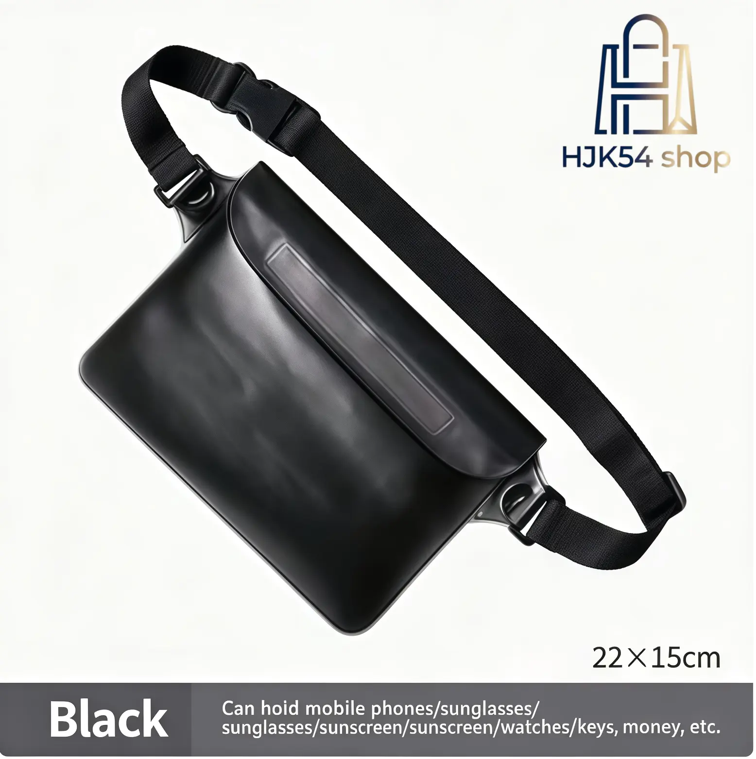 Waterproof Fanny Pack, Adjustable Waist Pouch for Swimming Beach Pool, Lightweight Dry Bag for Phone Keys, Leakproof Crossbody Bag for Outdoor Travel, Waist Packs, Sport Waist Bag