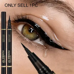 1PC Waterproof and Sweatproof Liquid Eyeliner Pen, Ultra-fine Tip, Quick-drying, Long-lasting, Precise Drawing, Creating Dramatic and Clean Makeup Effects, An Essential Daily Makeup Tool, A Must-have for Novices