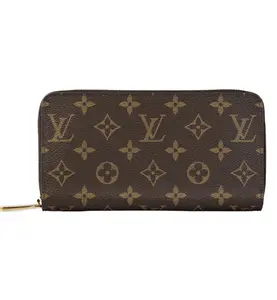 Pre-owned Louis Vuitton Canvas Small Leather Goods Zippy Wallet Monogram Long Wallet
