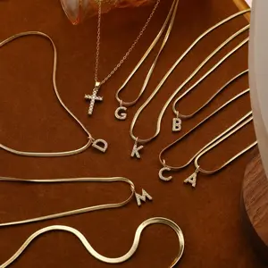 Layered Gold Necklaces for Women Tiny Initial Necklaces 14K Gold Plated Stackable Necklaces with  Cross Design Safety Pin Necklace Chains Adjustable Light Luxury Style Daily Accessories