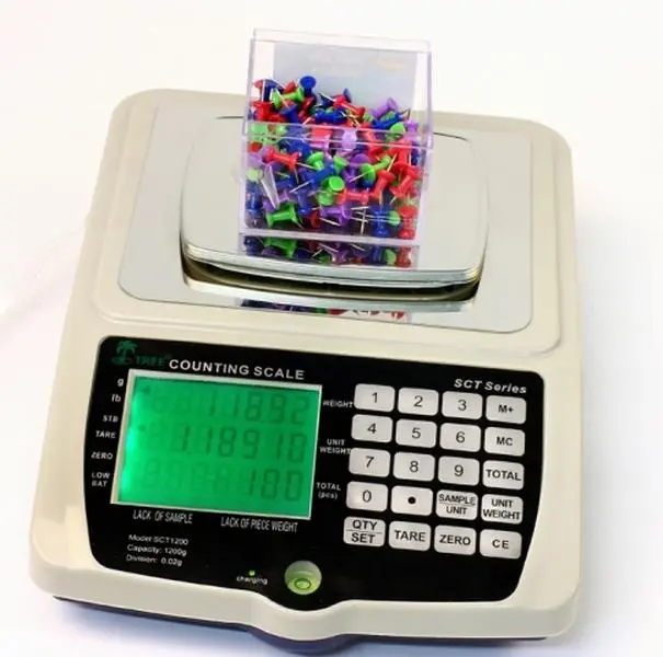 Tree SCT1200 Compact Home Kitchen Counting Scale - 1200g Capacity, 0.02g Precision, Counting Mode, Single Unit Measurement