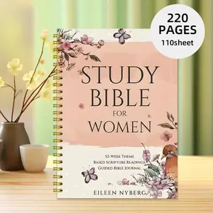 Study Bible for Women Coil Notebook, Faithful Spiritual Journaling Tool, Designed for Female Devotional Use, Essential Religious Stationery