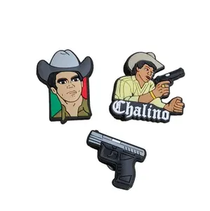 Chalino Shoe Charms 3ct Footwear Decor fashionable novelty shoe decoration