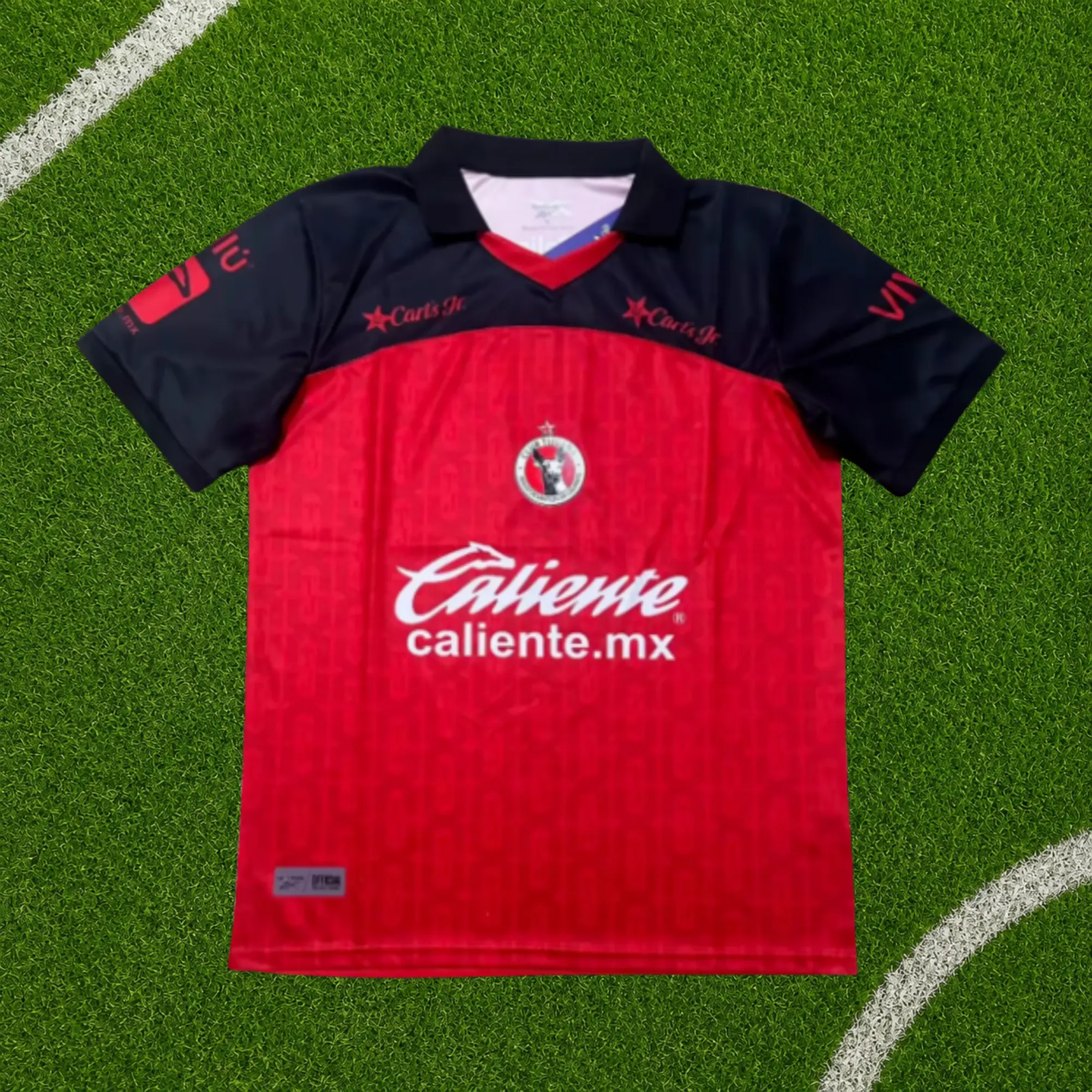 Red Club Tijuana de Xolos Home Soccer Shirt 26-27, Quick-Dry Soccer Jersey, Breathable Short Sleeve Game Day Top, Liga MX Fan Gear