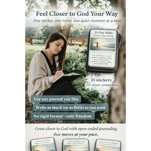 21-Day Bible Sticker Journaling Set — Grow Closer to God, Your Way