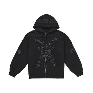 Supreme Men's Y's by Yohji Yamamoto Zip Up Hooded Sweatshirt Black, from StockX