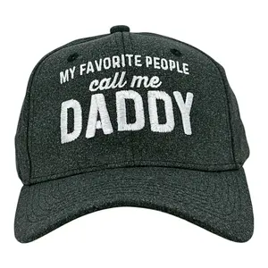 My Favorite People Call Me Daddy Hat Funny Sarcastic Fathers Day Graphic Novelty Cap Funny Hats Dad Joke  Novelty Caps for Men Black - Standard