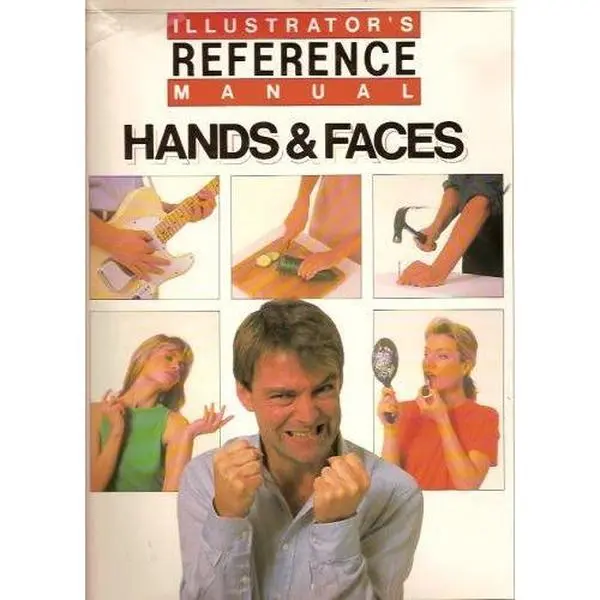 USED Book - Illustrator's Reference Manual: Hands and Faces by Chartwell (Hardcover) - english