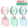 20W PD Wall Charger & 20W 6FT Fast Charging Cable Set, Quick Charge Adapter, 3 Sets Type-C Wall Charger for iPhone 14/13/12 Pro Max/12Mini/11 Pro/XR/X, Super Fast Charging, USB Fast Charge, Smartphone Charger