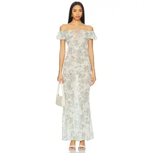 Stone Cold Fox x REVOLVE Camille Maxi Dress in Teal Floral