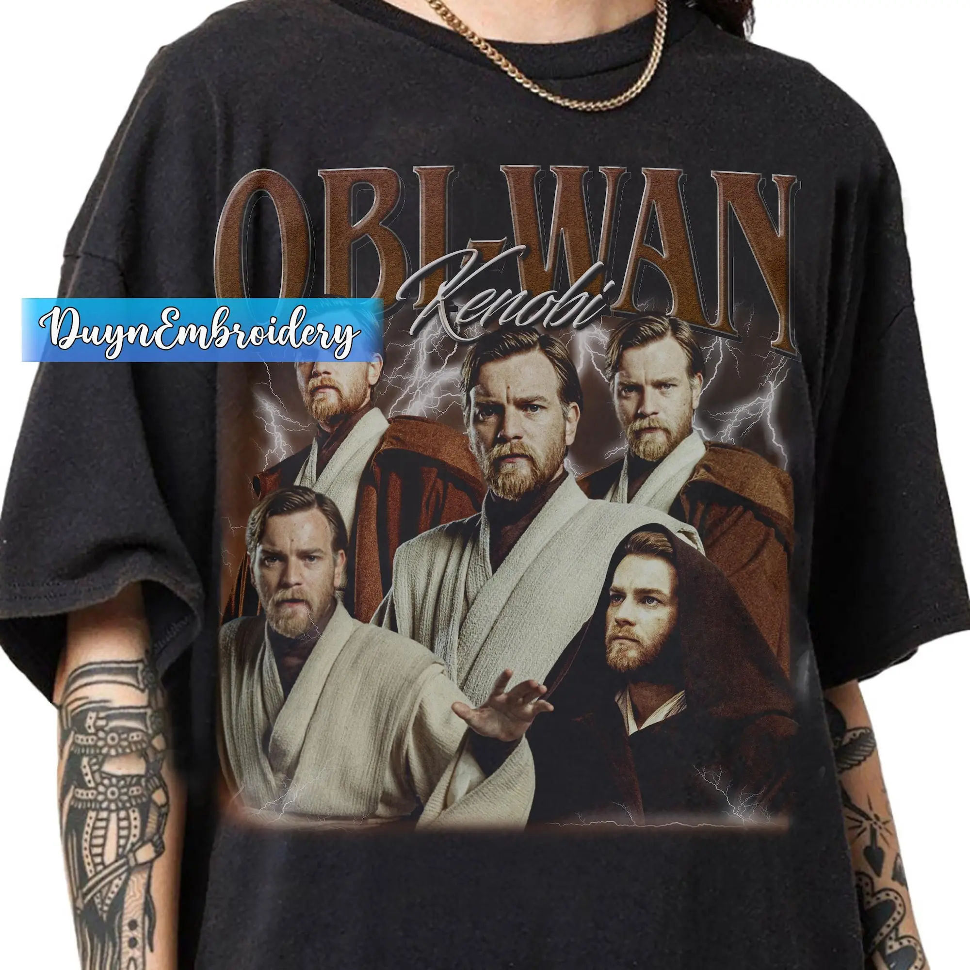 Vintage 90s Graphic Style Obi-Wan Kenobi T-Shirt, Obi-Wan Kenobi Bootleg Rap T-Shirt, Gifts For Man And Women Unisex T-Shirt, Gift For Fan, Gift For Her, Gift For Him