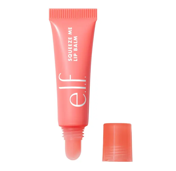 Squeeze Me Lip Balm, Moisturizing Lip Balm For A Sheer Tint Of Color, Infused With Hyaluronic Acid, Vegan & Cruelty-free, Strawberry