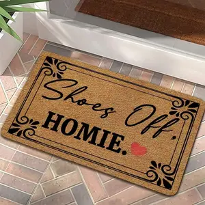 Letter Pattern Door Mat, Non-slip Entrance Door Mat, Welcome Doormat with Anti-slip Rubber Back for Home Decor, Floor Mat, Decorative Rug