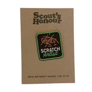 Scratch Artist Iron-On Merit Badge for Pets