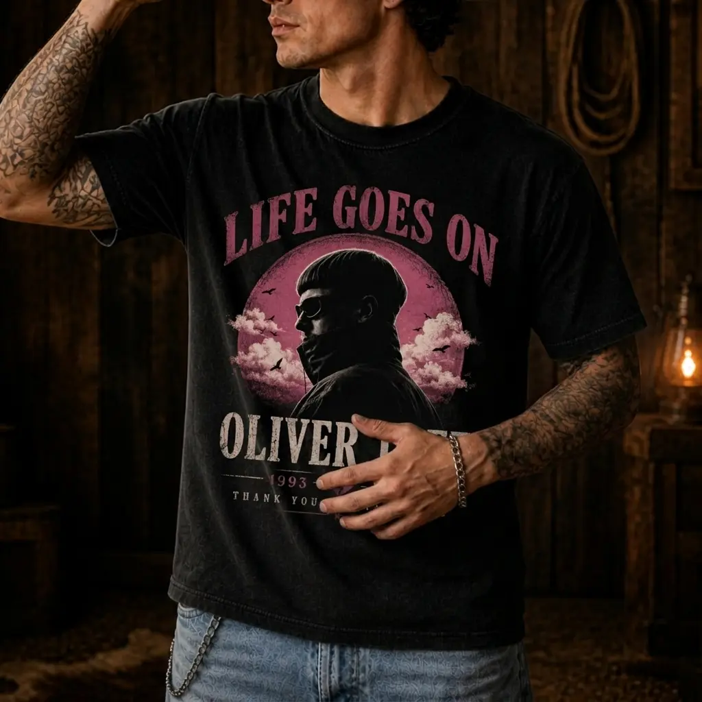 Oliveer Tree Life Goes On Comfort Color Shirt, Oliiver Tree Tribute Tee, Memorial T Shirt, Thank You For The Music Shirt, Vintage Music Fan Gift