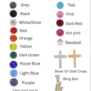 CUSTOM Baseball Bling Necklace (READ DESCRIPTION)