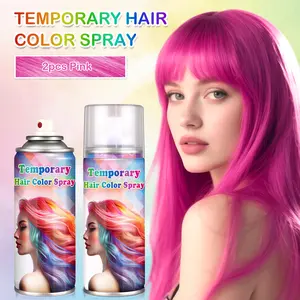 QIUFSSE 2 PCS Temporary Hair Color Spray - Washes Out Easily, Vibrant Colors for Cosplay, Birthday & Christmas Parties | Multi-Occasion Use