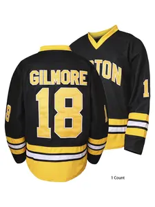 Happy Gilmore #18 Jersey Boston Adam Sandler 1996 Movie Ice Hockey Jersey Stitched S-XXXL,90S Hip Hop Clothing for Party