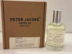 Peter Jacobs Fresh 53 Parfum 100ml 3.4oz Unisex Spray Soft Intimate Scent with Grapefruit Melon Ozone for Any Occasion Luxury Fragrance