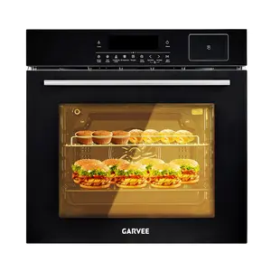 Superior 24 Inch Built-In Electric Single Wall Oven, 2.5 Cu.Ft Convection Oven. Featuring 8 baking modes, air fry and 3D surround heating, it has touch control, timer and safety lock, with stainless steel finish and double-layer glass door.