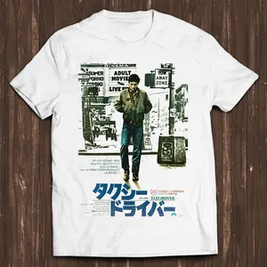 Bella Canvas 3001 White Tshirt Mockup Real Model Mock Simple Japanese Taxi Driver Film Poster Tee Top Japan Retro Gamer Cult Meme Movie Music Cool Gift Tee T Shirt C7249