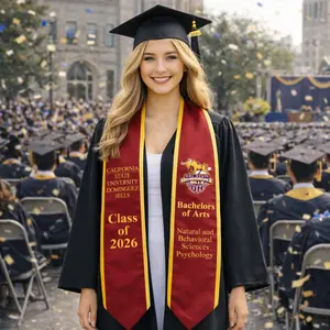 Personalized Graduation Stole Custom Print Name Sash Class of 2026, Unique Senior Gift for College Ceremony Keepsake Apparel