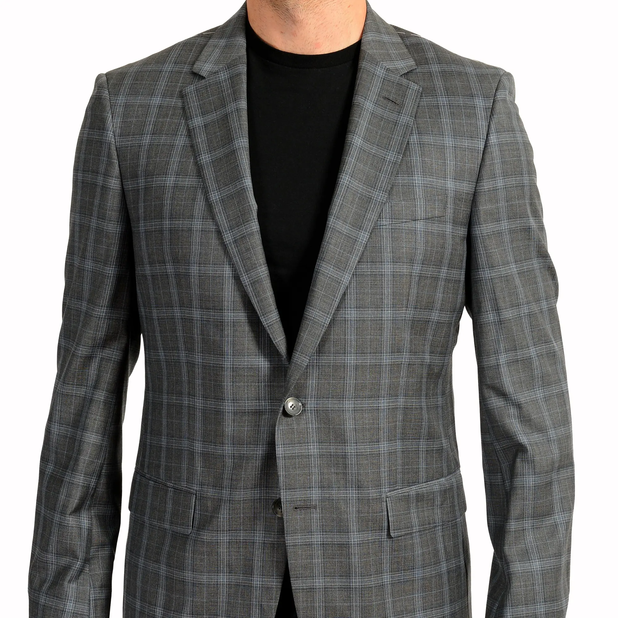 Hugo Boss Men's "T-Harvers4/Glover3" Slim Fit 100% Wool Blazer US 42L IT 52L
