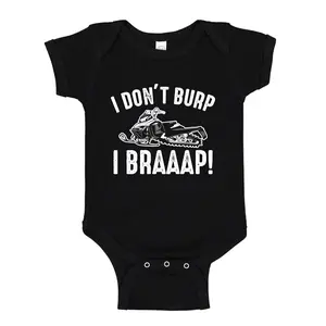 Snowmobile Baby Bodysuit One Piece or Toddler Shirt, I Don't Burp I Braaap, Snowmobiling Baby Clothes, Snowmobiler Baby, Snowmobile Newborn