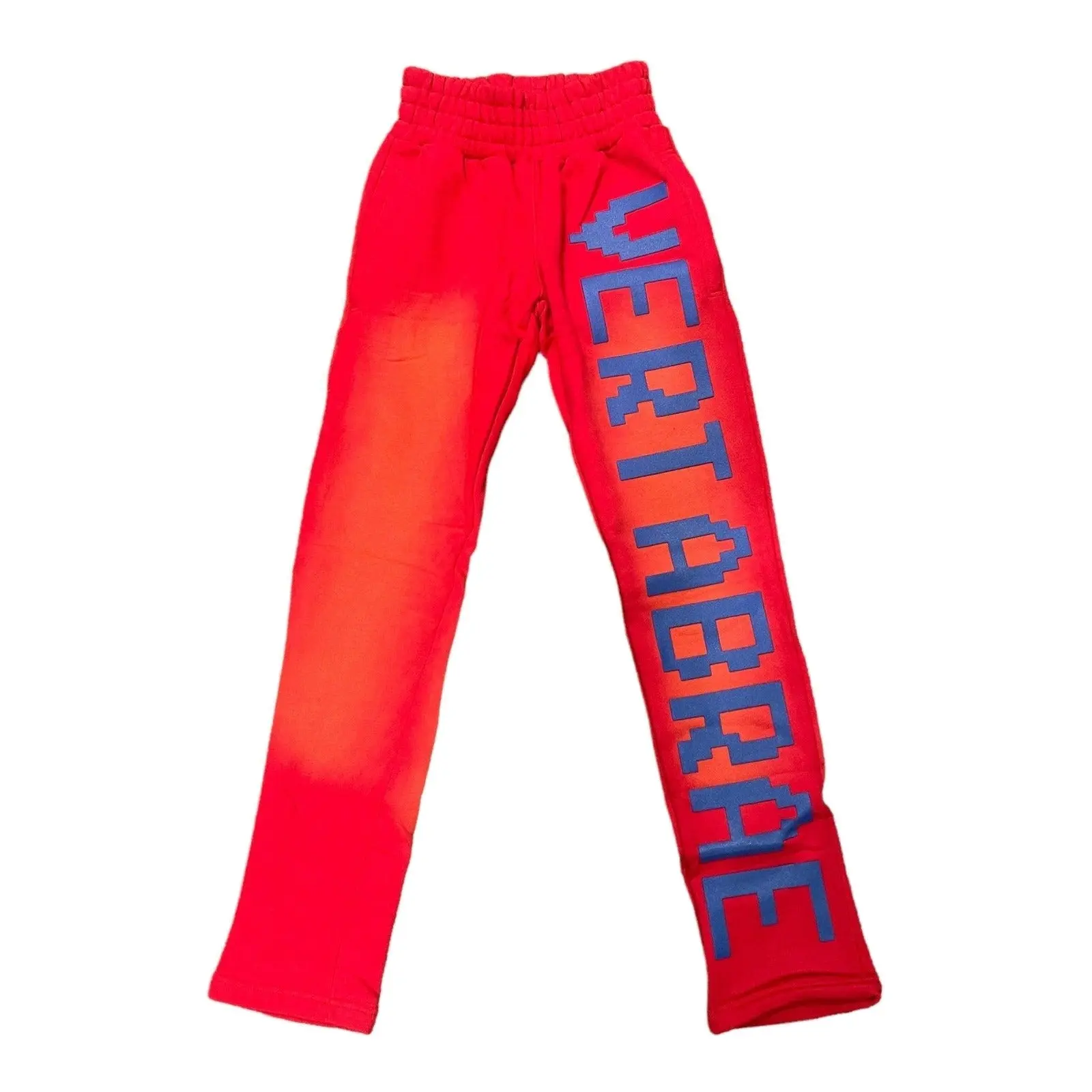 Men's Original Washed Vertebrae C-2 Sweat Pants, Menswear (Red & Blue)