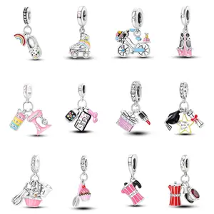 MULA Humanistic Life Series 2 - 925 Silver Original Pendant Women's Bracelet Necklace Jewelry, Exquisite Life Element Beads Fit All Pandora Bracelets and Necklaces, Unique Gift for Women and Girls