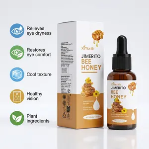 Bee Honey Eye Drops Moisturizing Honey Eye Drops Refreshing Soothing for Dry Astringent Eyes Natural Fast Acting Daily Care 30mL Eyedrops