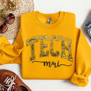 Sequin MRI TECH Embroidery Crewneck