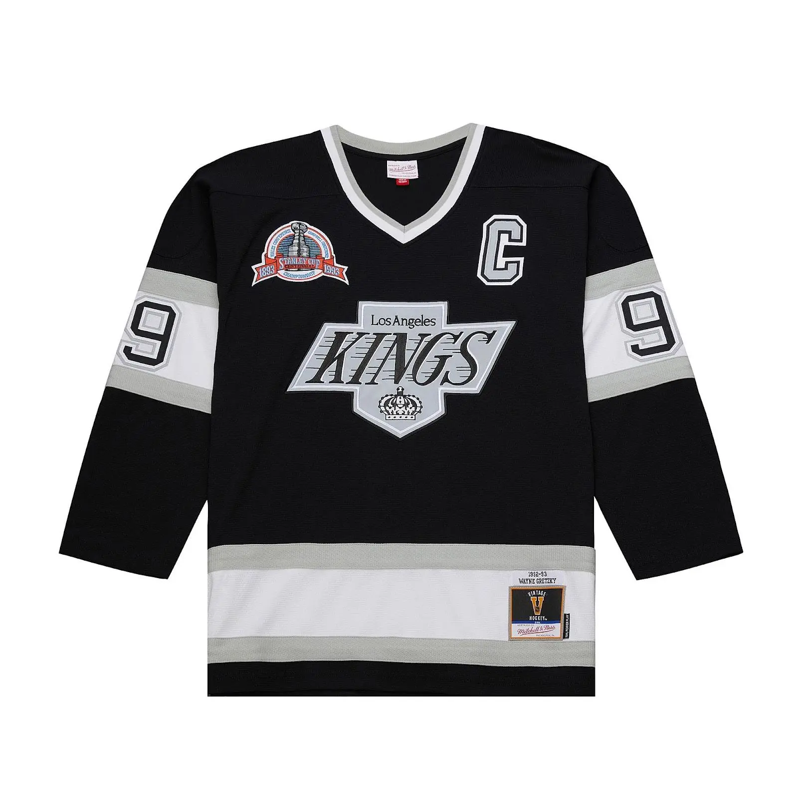 Wayne Gretzky Los Angeles Kings 1992-93 Black Power Play Player Jersey NHL Throwback Hockey Fan Gear Mitchell & Ness