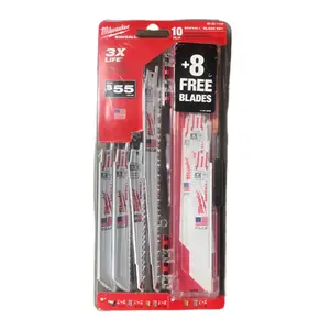 Milwaukee 49-22-1110-XTRA 10+8 SAWZALL Blade Set