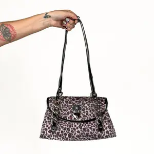Velour Leopard Bags