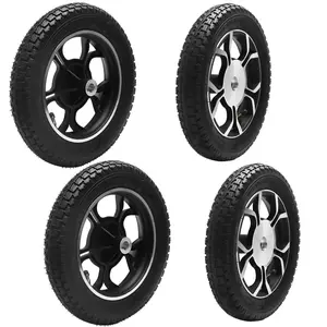 12 1/2 x 2 1/4 Electric Rear Wheelchair Wheel Assembly, 62-203 12x2.25/2.50 Solid Tire with Wheel Hub 4PR – Replacement for Wheelchair Walker Scooter Transport Chair Mobility