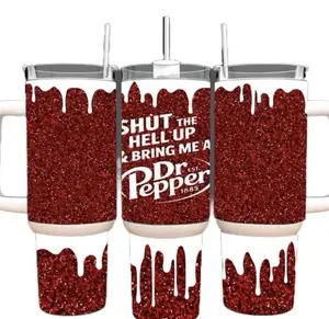 Christmas 40oz Stainless Steel Tumbler -Dr. Pepper-Dr.Pepper Lovers Soda Gift Funny