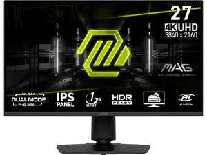 MSI MAG 275UPD E14 27-inch 3840 x 2160 (UHD) Gaming Monitor, Dual Mode(4k@144Hz,FHD@288Hz),Adaptive-Sync, Rapid IPS, VESA DisplayHDR400, HDMI, DisplayPort, VESA Mountable, Tilt, Height Adjustable, 1ms